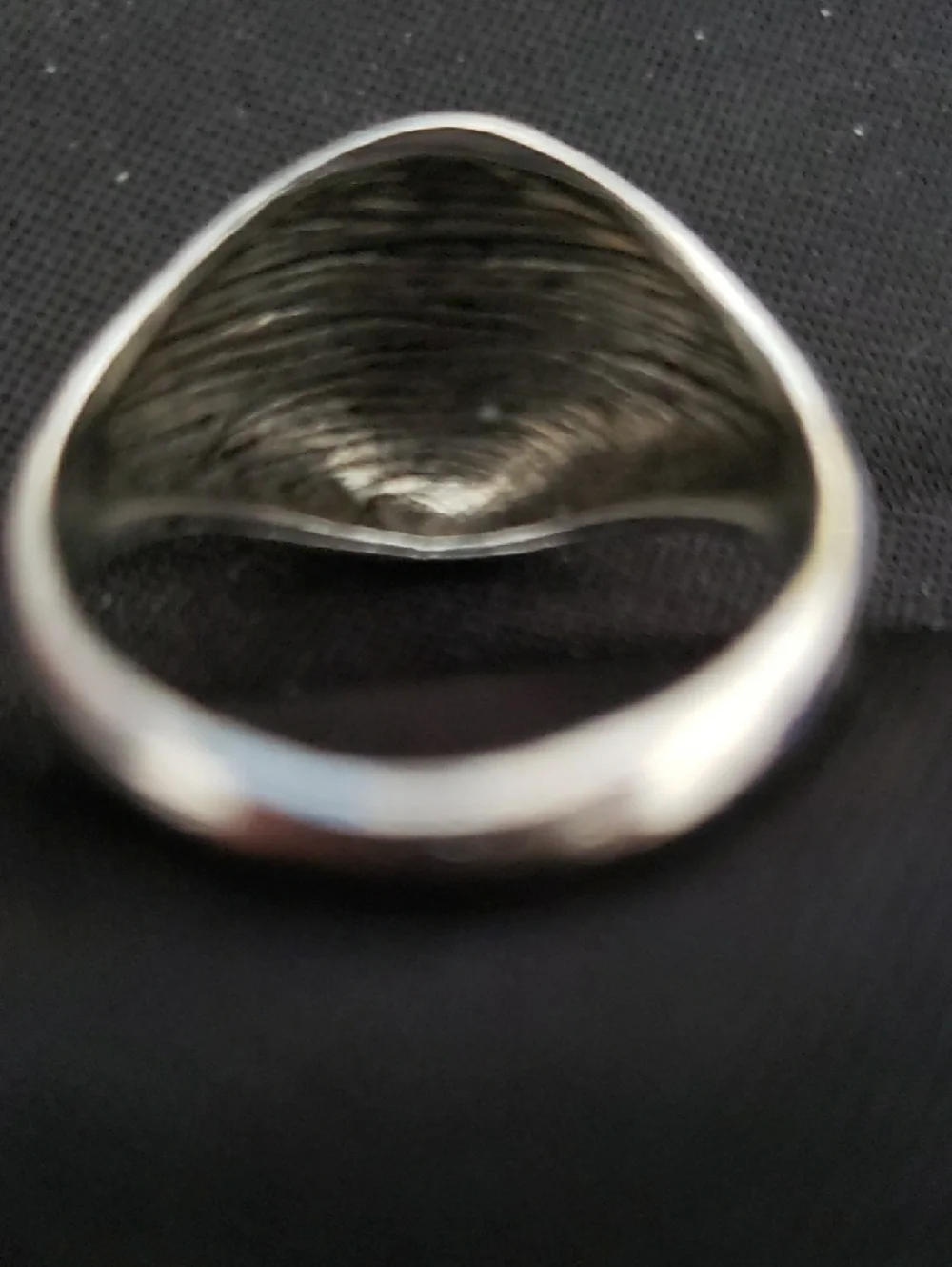 Vacation Silver Eye Signet Ring - Men's Accessory Unisex Cyber
